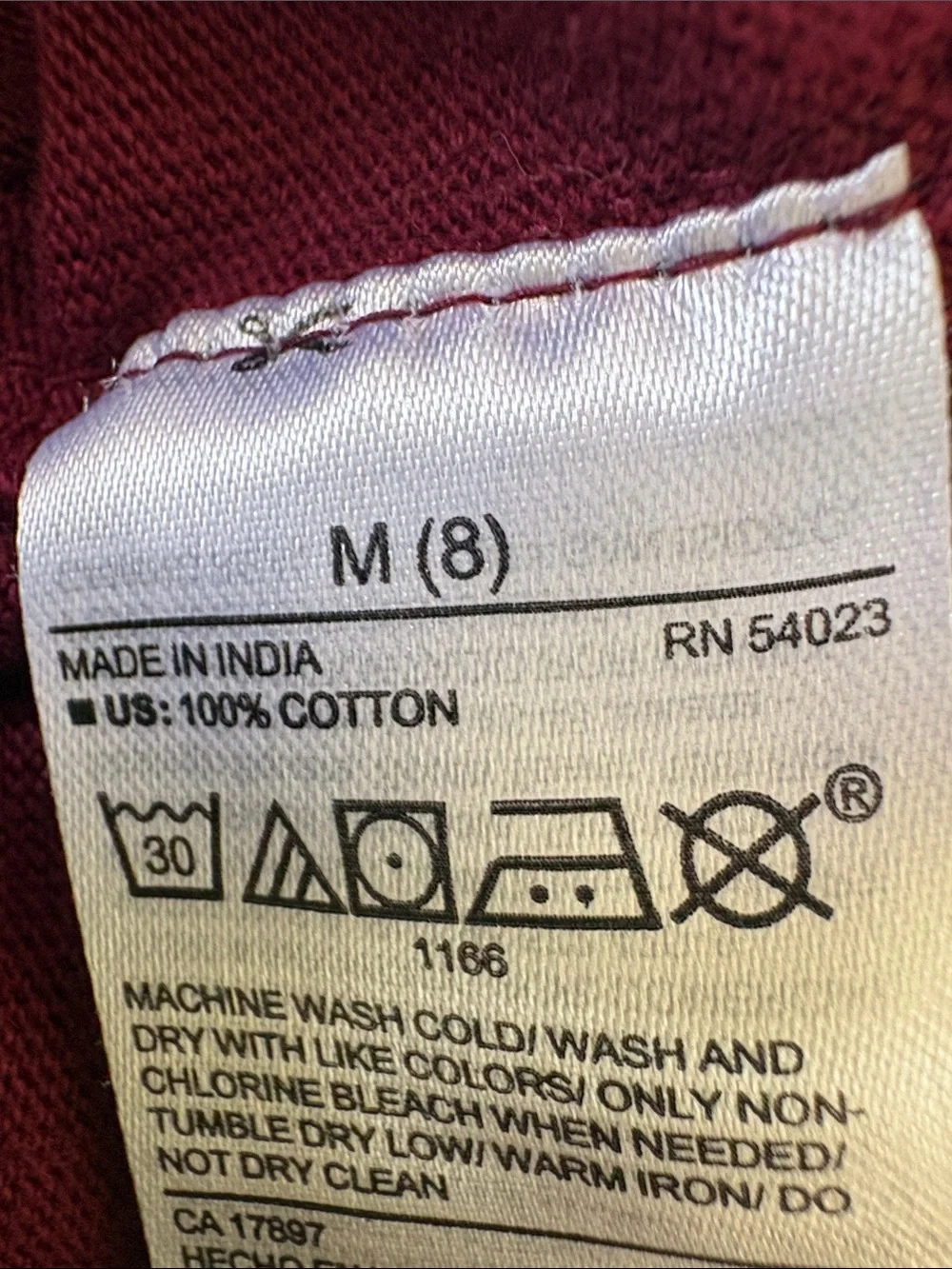 Old Navy Kids Color-Block Rugby Polo Shirt Wine Stain Maroon Size M (8)